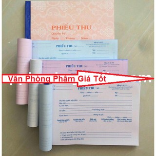 Combo 5 quyển Phiếu Thu khổ 13*18cm