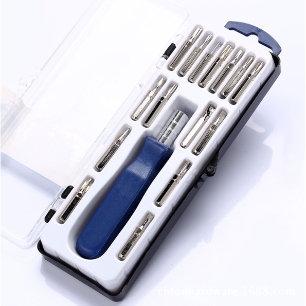 Bộ Tua Vít Đa Năng 16 in 1 Dùng Trong Sửa Chữa Điện Thoại, Linh Kiện Điện Tử - Nhỏ Gọn, Tiện Dụng