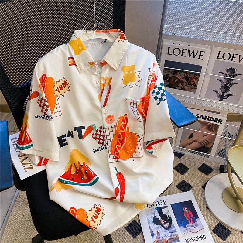 NRVP Áo Sơ Mi Ngắn Tay Dáng Rộng Thời Trang Hàn Quốc Dành Cho Nữ