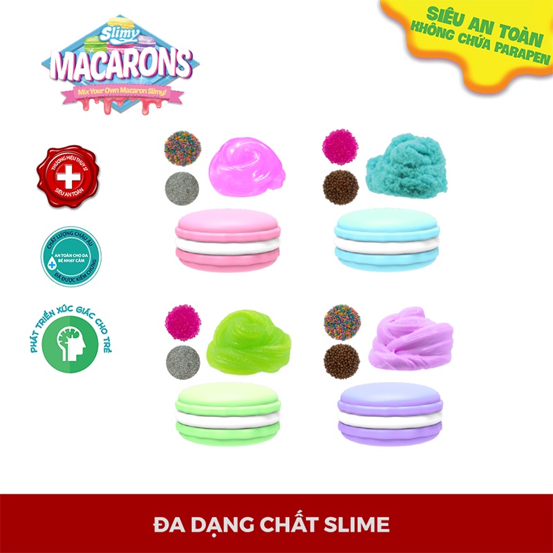 Đồ Chơi SLIMY Bánh Macaron Ngọt Ngào Nhiều Màu Đáng Yêu 33810