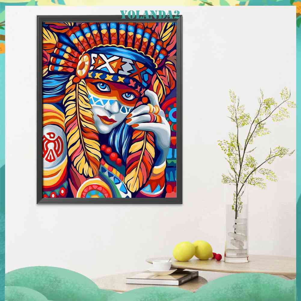 Tranh Thêu Chữ Thập 11CT Họa Tiết Cô Gái