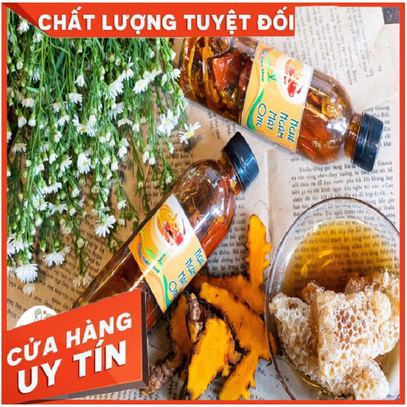 [🚴♂Freeship 🚴♂] Nghệ Tươi Ngâm Mật Ong Chai 300ML