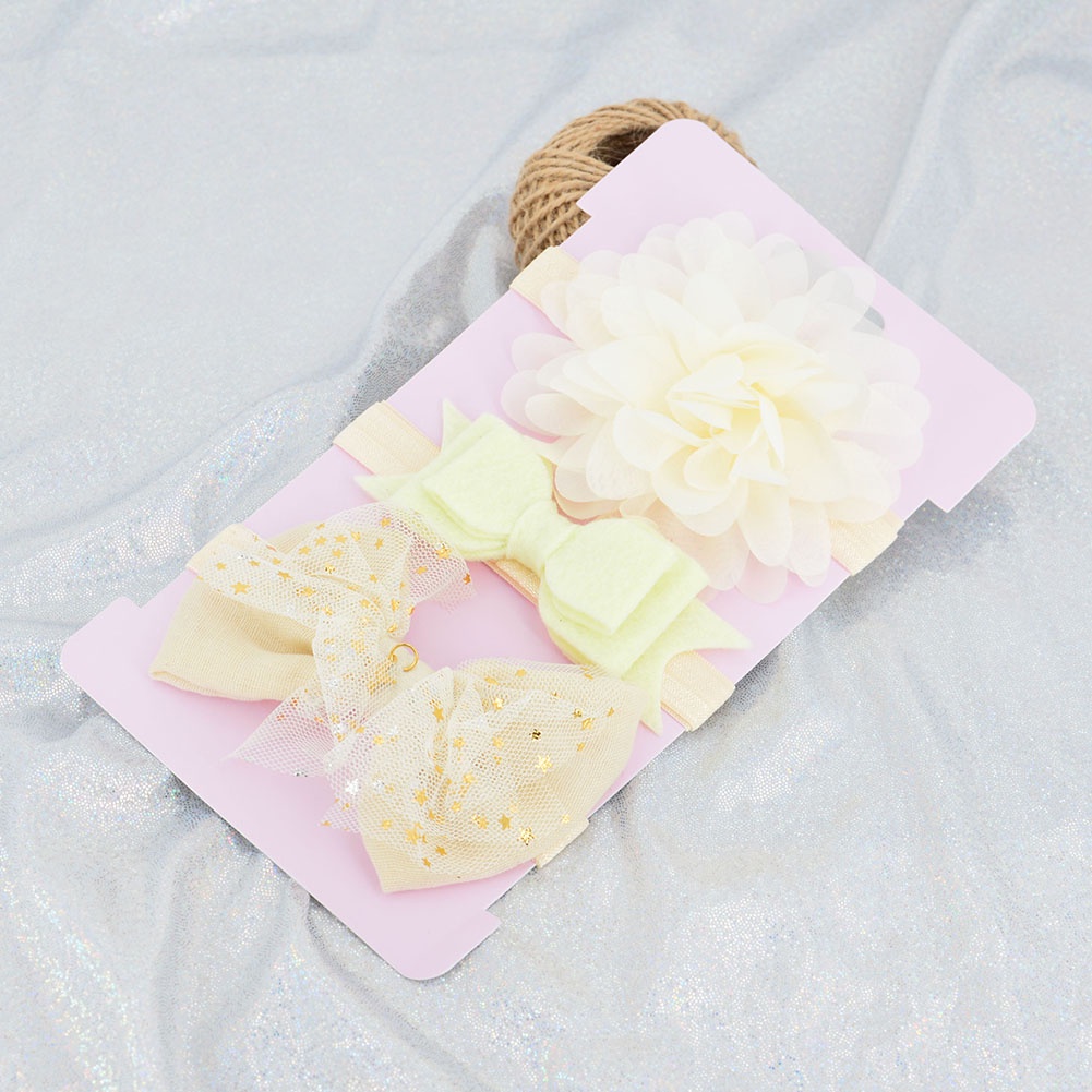 Set 3 Băng Đô Nơ Xinh Xắn Dành Cho Bé Gái