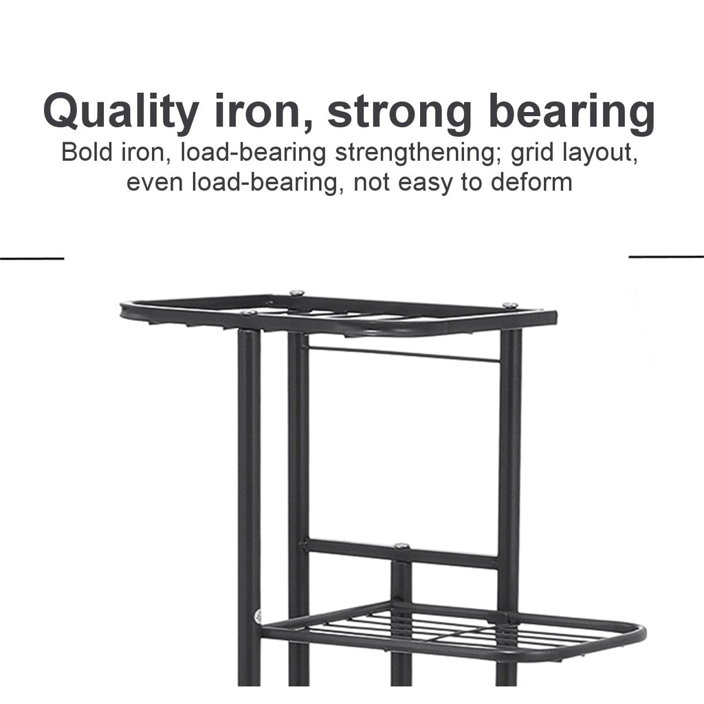 Giá Đỡ Chậu Hoa 4/5 Tầng Bằng Sắt Dùng Trang Trí Ban Công/ Sân Vườn
