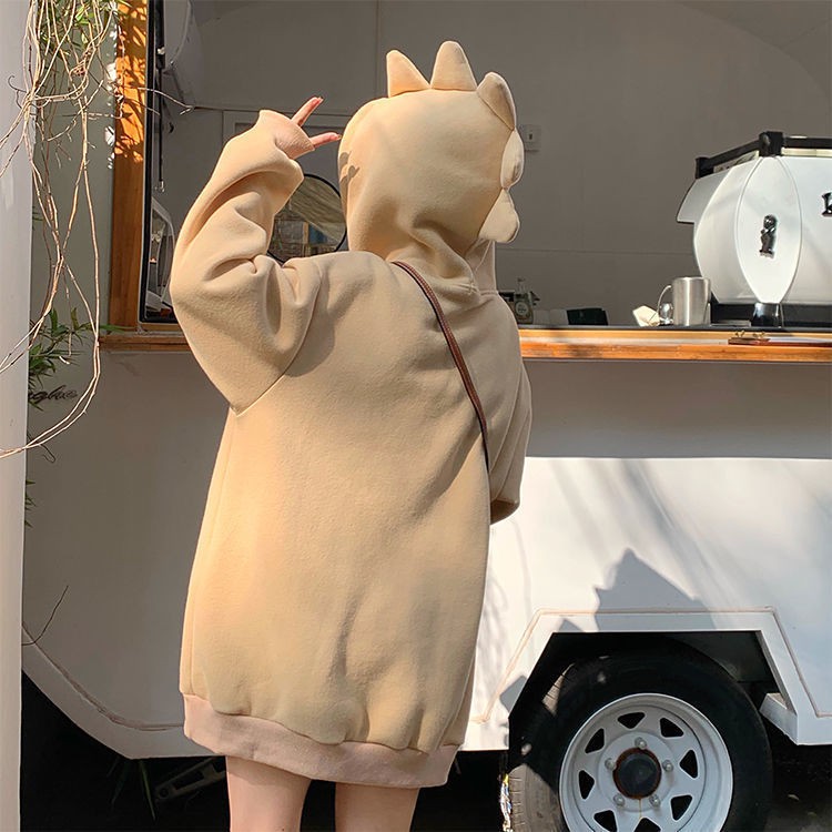 Áo Khoác hoodie nữ Dày Dặn Nhiều Màu Sắc Thu Đông Mới