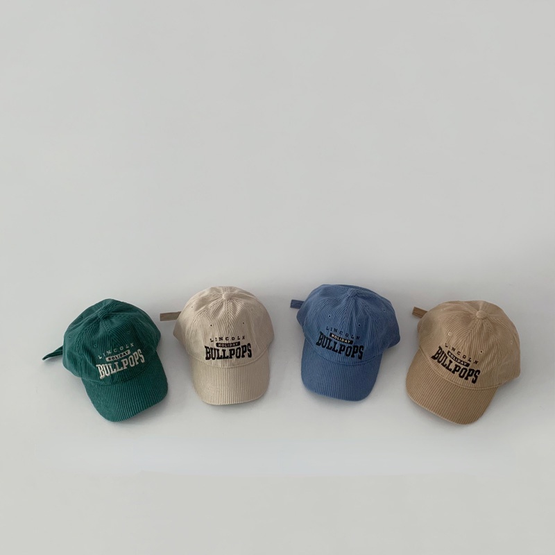 Mũ Lưỡi Trai Nhung Kẻ Phong Cách Hàn Quốc Thời Trang Mùa Thu Đông Dành Cho Trẻ Nhỏ