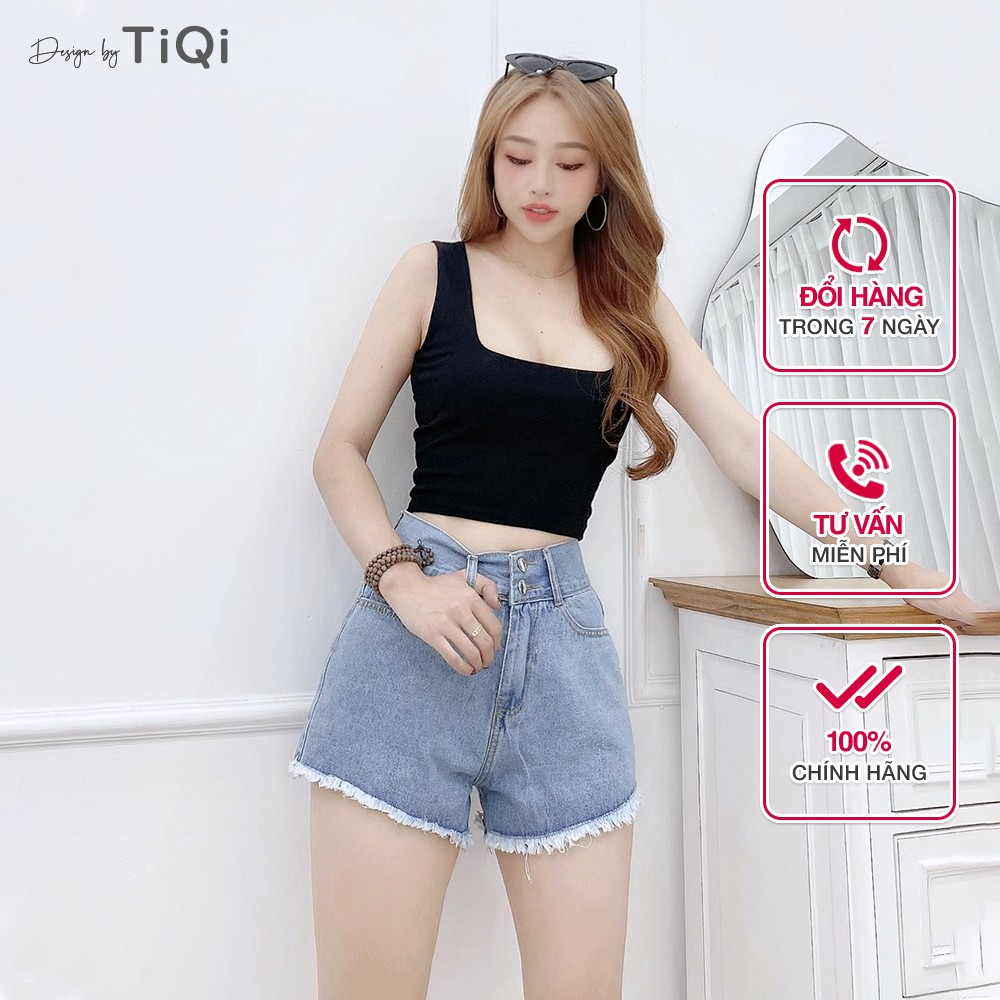 Quần short jean nữ lưng cao  TiQi Jeans  S1-467