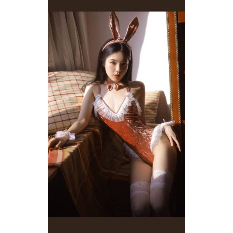 cosplay thỏ nhung dáng bodysuit jumsuit sexy gợi cảm | BigBuy360 - bigbuy360.vn