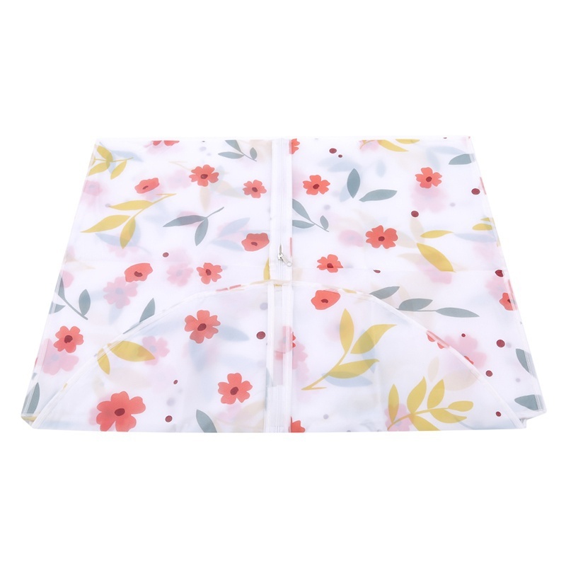 Floral Printed Fad Clothing Hanging Garment Suit Coat Dust Cover Protector Wardrobe Storage Bag