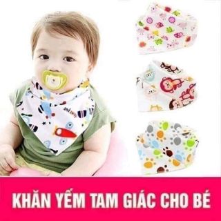 Khăn yếm cotton cho bé loại đẹp