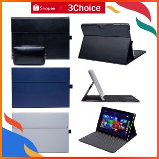 Bao da máy tính bảng PU kèm túi đựng cáp sạc dành cho Microsoft Surface Pro 7 6 5 4 Surface Go
