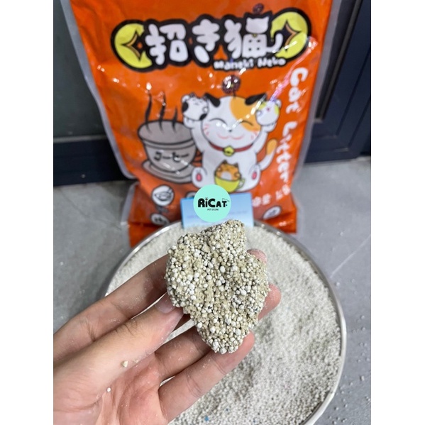 (Tải 6 Túi) Cát Vệ Sinh Maneki NEKO 5L Cho Mèo Siêu Vón, Khử Mùi