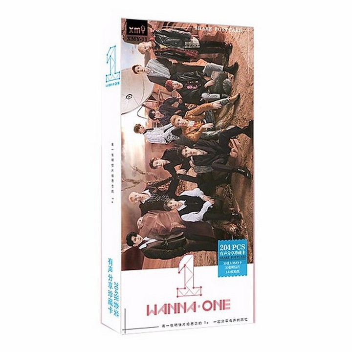 Postcard wanna one hộp ảnh bộ ảnh có ảnh dán + lomo + postcard bưu thiếp