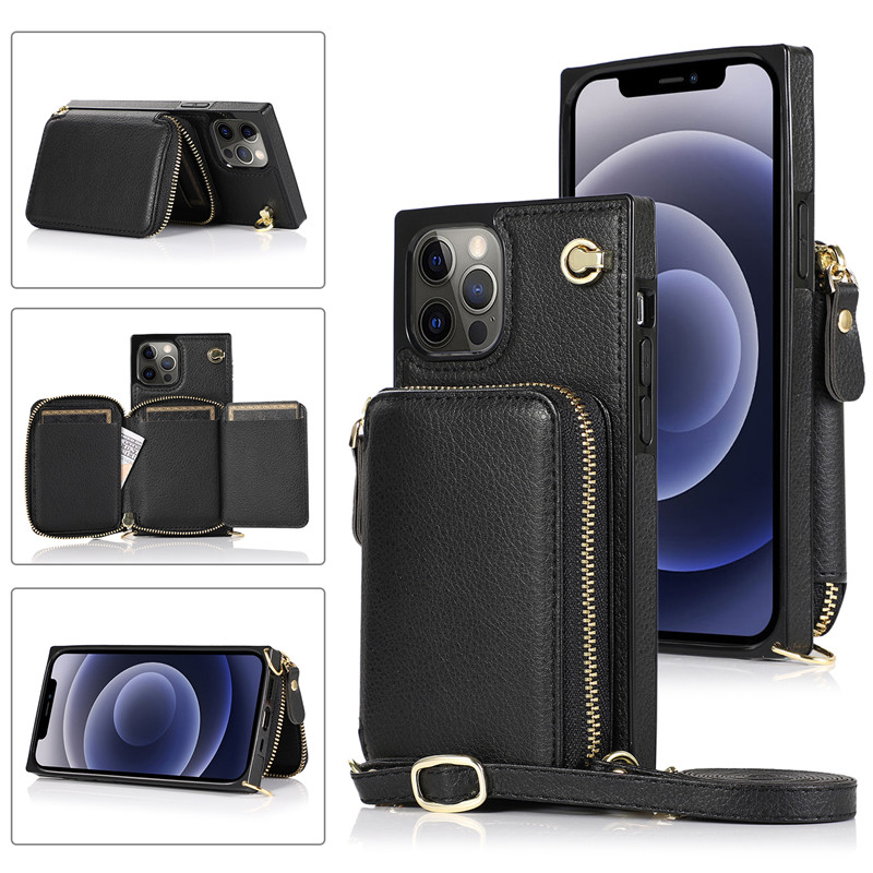 Ốp điện thoại có dây đeo và khóa kéo chống sốc cho samsung Note 20 Note 10 Note 9 A90 5G Pro