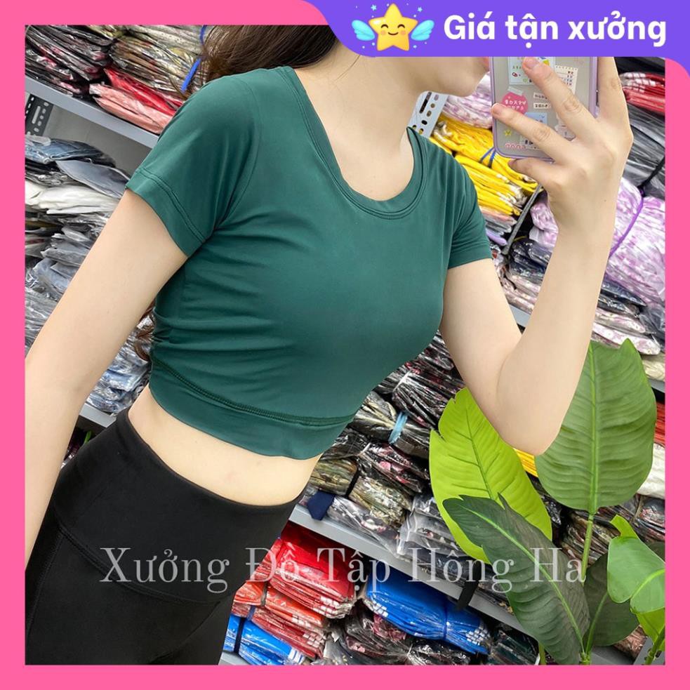 ✅ Ảnh Thật 100% - Mặc Là Mê ✅Áo tập GYM nữ đa năng - Yoga nữ - Áo tập croptop bo đai nhiều màu ་