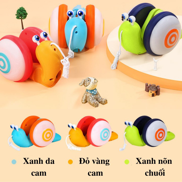 Ốc sên phát sáng phát nhạc vui nhộn dễ thương có thể dắt đi dạo đi chơi