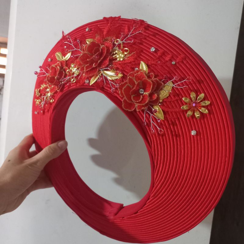 Khăn 25 vòng ren 3d điểm 100% hạt pha lê siêu xinh