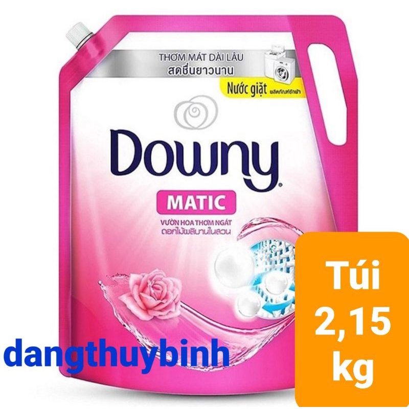 Nước giặt Downy Matic vườn hoa thơm ngát túi 2,15kg