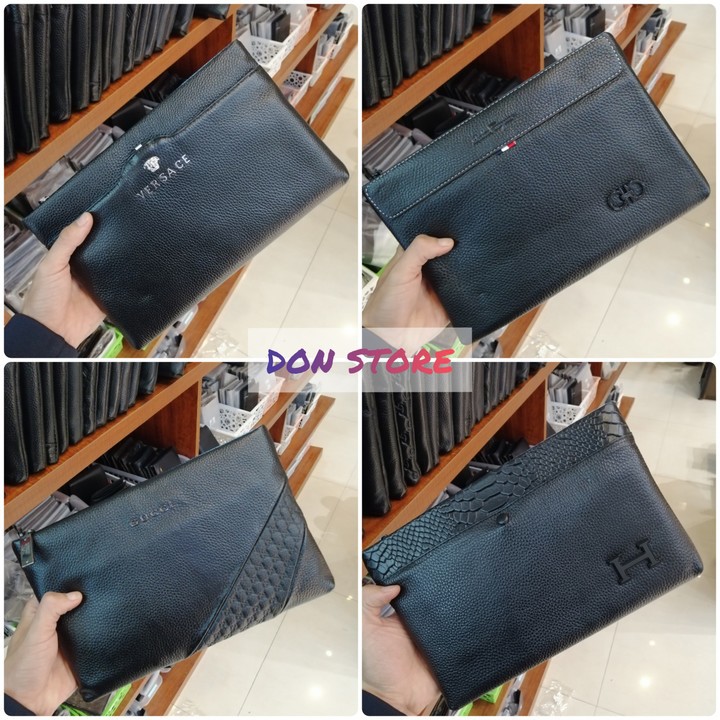 [Da Bò 100%]Ví Cầm Tay/ Clutch Nam Kiểu Dáng Thời Trang Nhập New 2020 (BH - 12 Tháng)