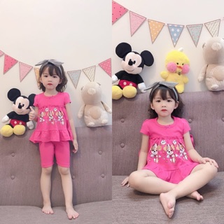 Bộ bozip bánh bèo Jumping beans cho bé gái