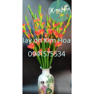 Hoa dơn lụa, hoa lay ơn - cành dài 90cm