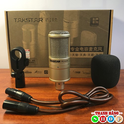 Combo Mic thu âm Takstar PC-K200 Full và Soundcard Icon Upop Pro