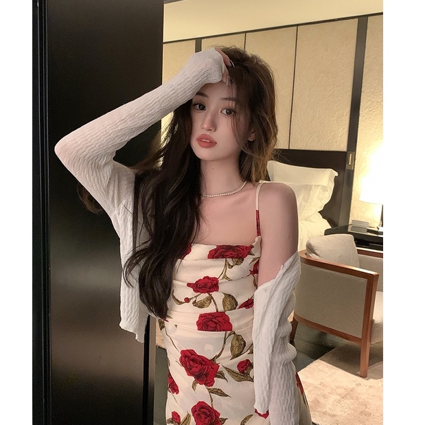 Áo cardigan Dệt Kim Chống Nắng Phong Cách Thời Trang Hàn Quốc