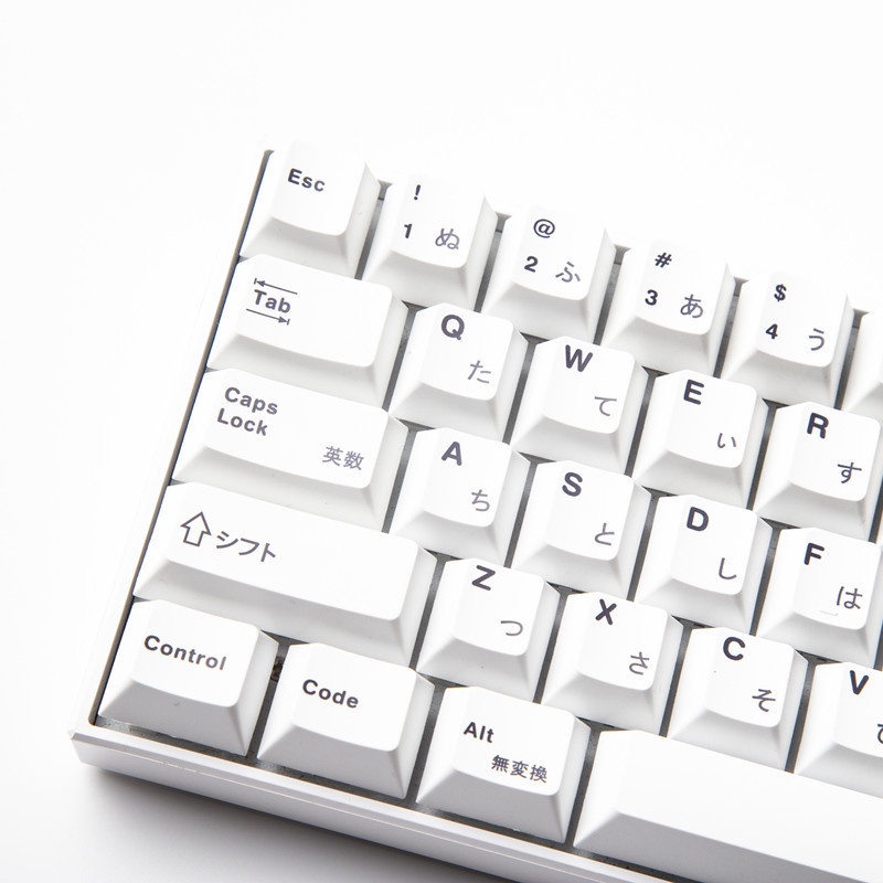 GMK Minimalist White Keycaps Cherry Profile Nhật Bản Keycaps PBT Thuốc nhuộm thăng hoa Bàn phím cơ Keycaps 137 Phím
