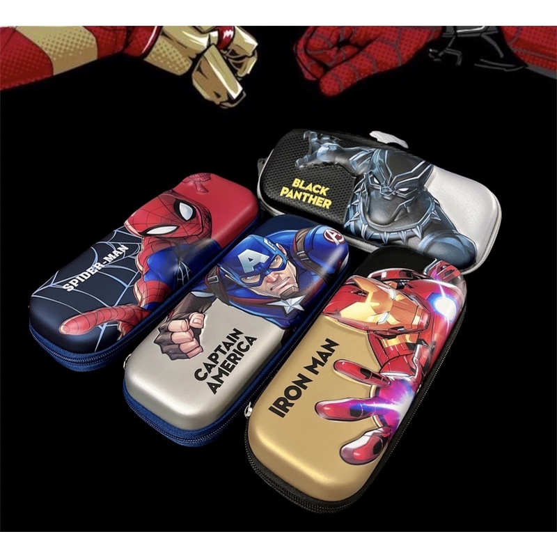 Túi viết hộp bút 3D siêu anh hùng marvel ironman người nhện