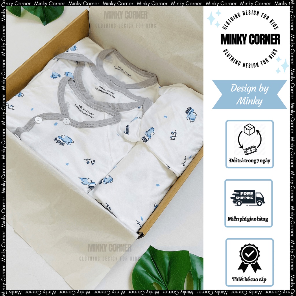 Set quà tặng cho bé, quà tặng newborn, quà tặng đầy tháng, quần áo hình thú ngộ nghĩnh cho bé, set đồ em bé