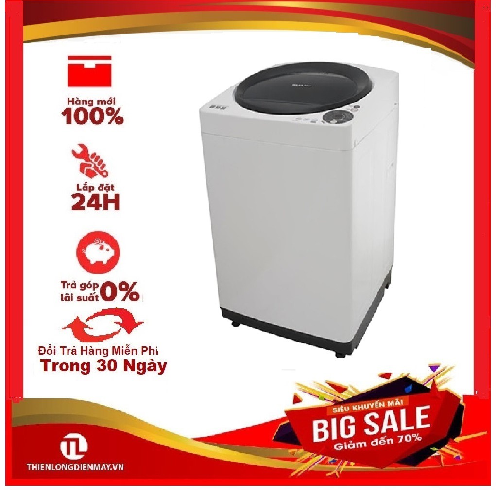 Máy giặt lồng đứng Sharp ES-W78GV-H 7.8kg 2020 (SHOP CHỈ BÁN HÀNG TRONG TP HCM)