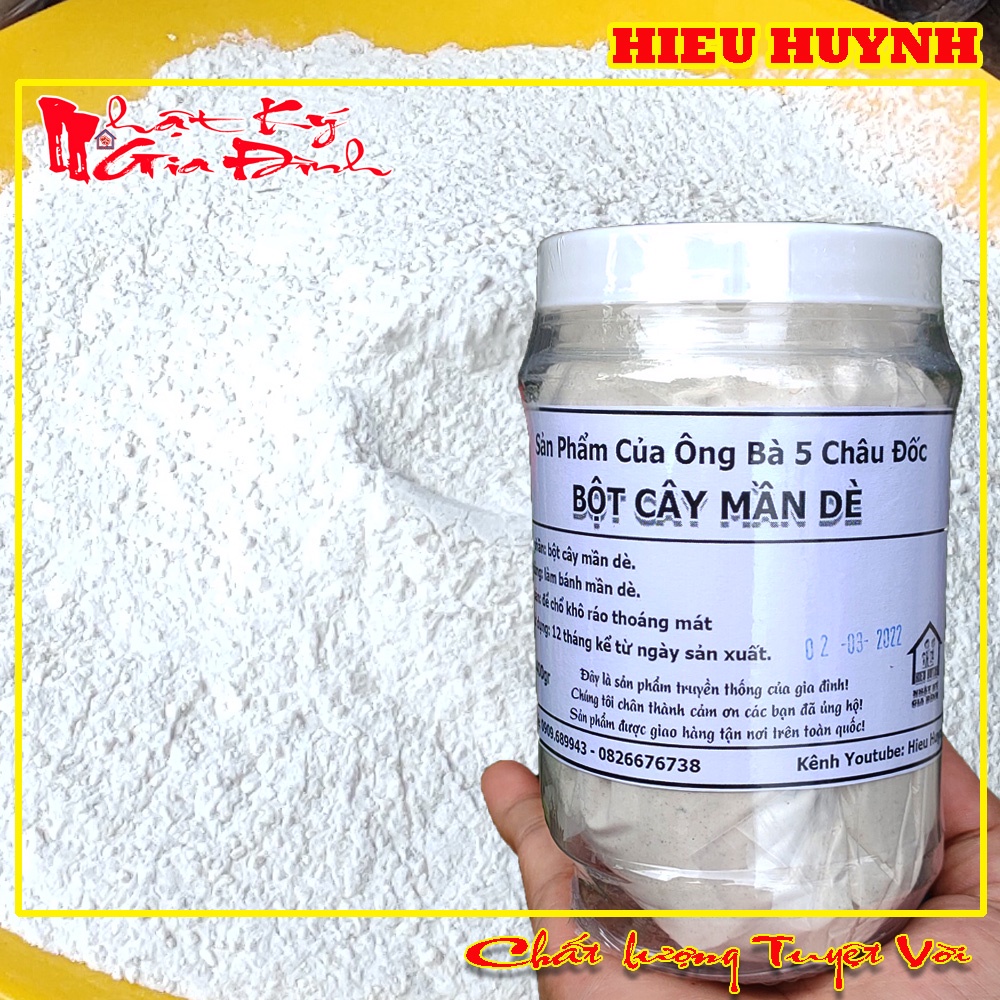 400gr Bột Mần Dè Loại Nguyên Chất Dùng Làm Bánh Thơm Ngon Hiệu Ông Bà 5 Châu Đốc