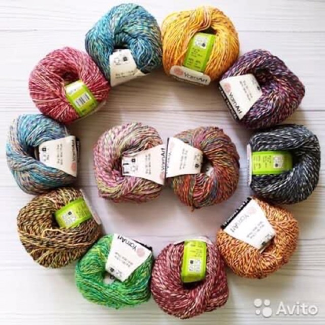 Combo 10 cuộn Len YarnArt JEANS TROPCICAL