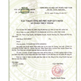 Vitamin 8B Đông Hải