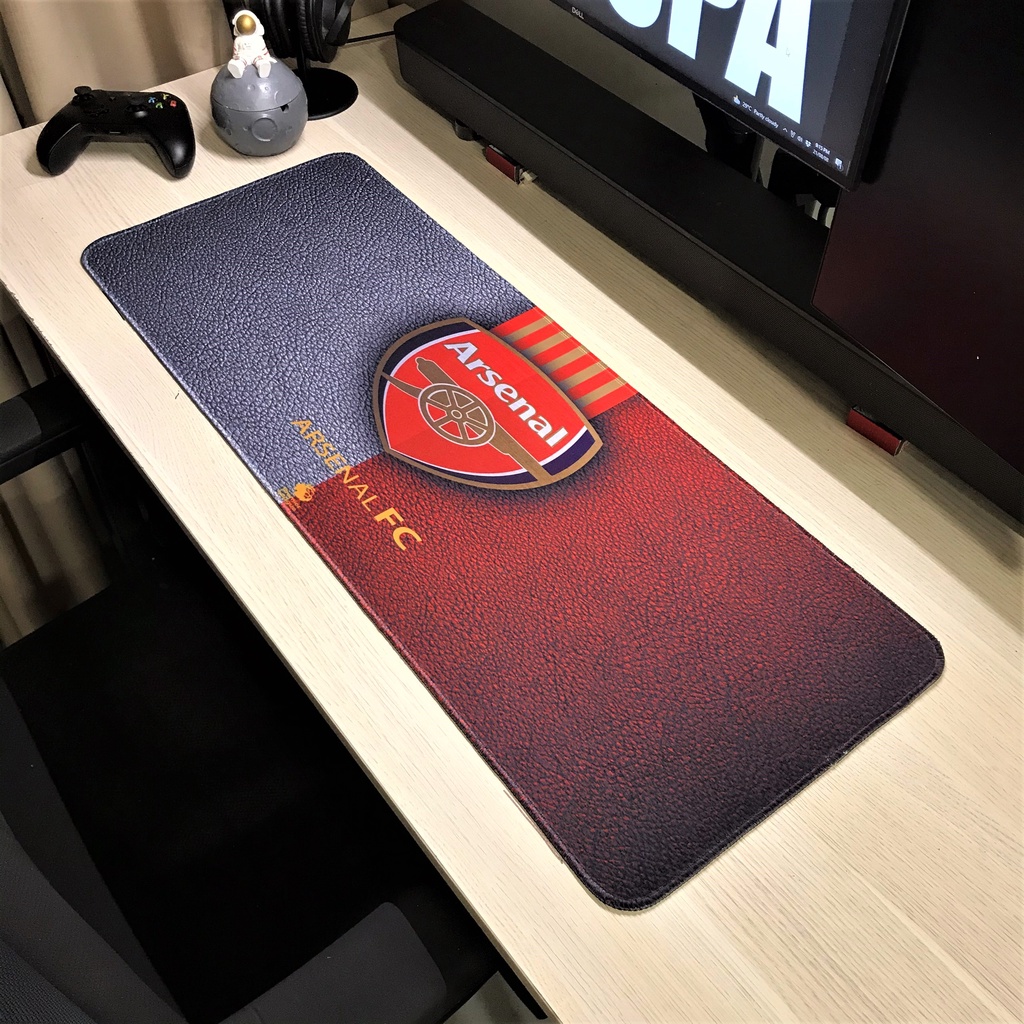 Lót Chuột - Pad Chuột - Mouse Pad - LOGO CLB Bóng Đá - Chống Nước - Size lớn (90x40 dày 4mm) (80x30 dày 3mm)