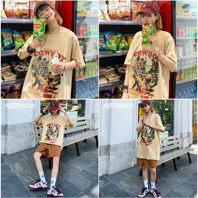 Áo phông Nelly Heybig ngắn tay - CowBoy