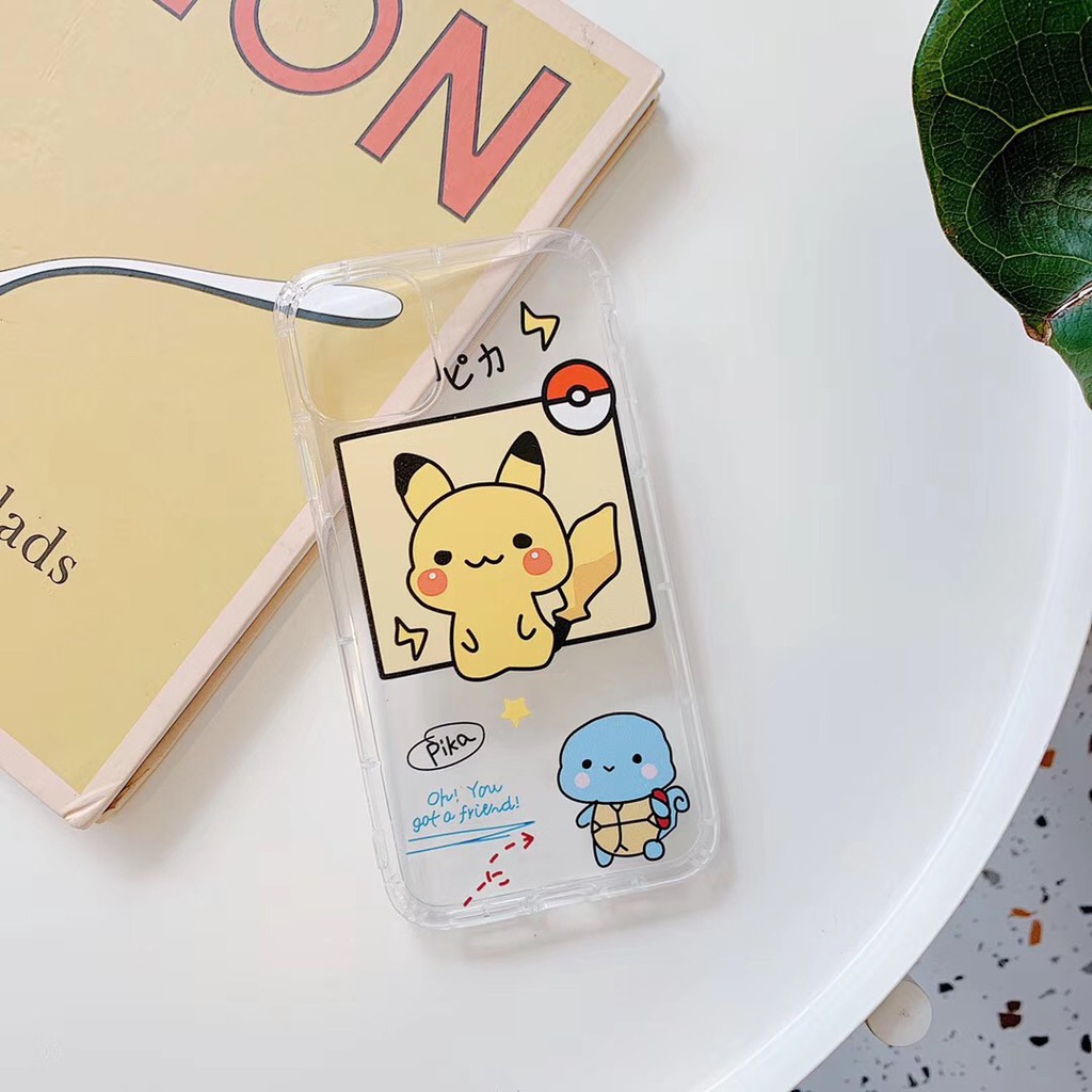 Ốp điện thoại TPU dẻo hình hoạt hình Pikachu / vịt dễ thương cho IPHONE11 11PROMAX 7PLUS 8 X XR XS | BigBuy360 - bigbuy360.vn