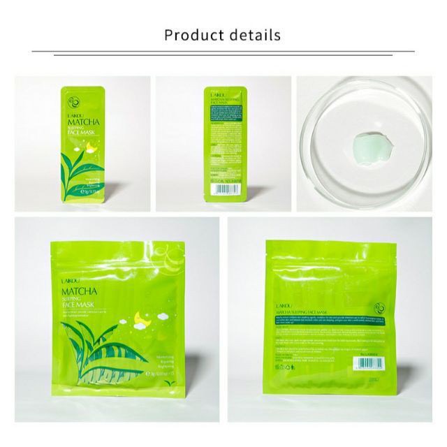 Bịch 15 Gói Mặt Nạ Ngủ Trà Xanh Laikou