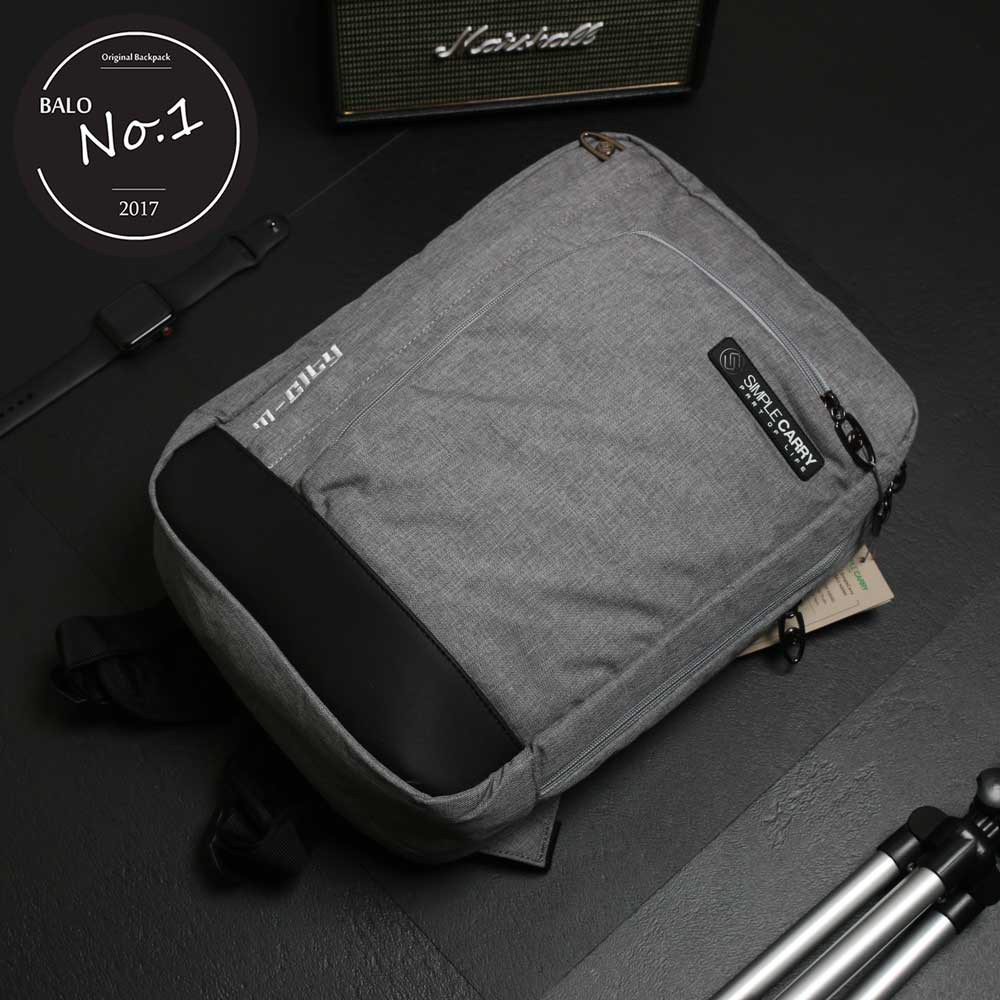 Balo Thời Trang Cao Cấp Simple Carry M – City Grey