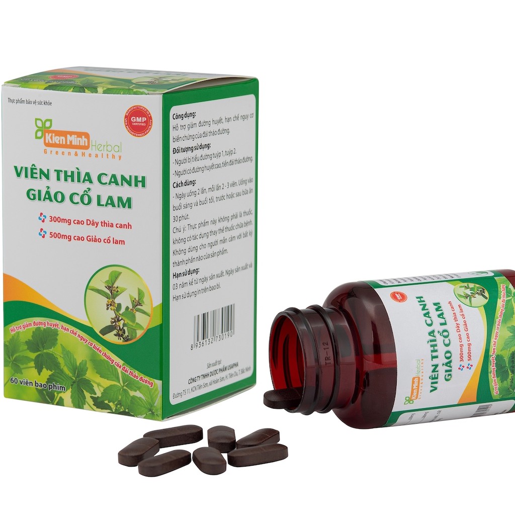 Viên Thìa Canh Giảo Cổ Lam  - Kết hợp 2 loại thảo dược truyền thống cho người tiểu đường