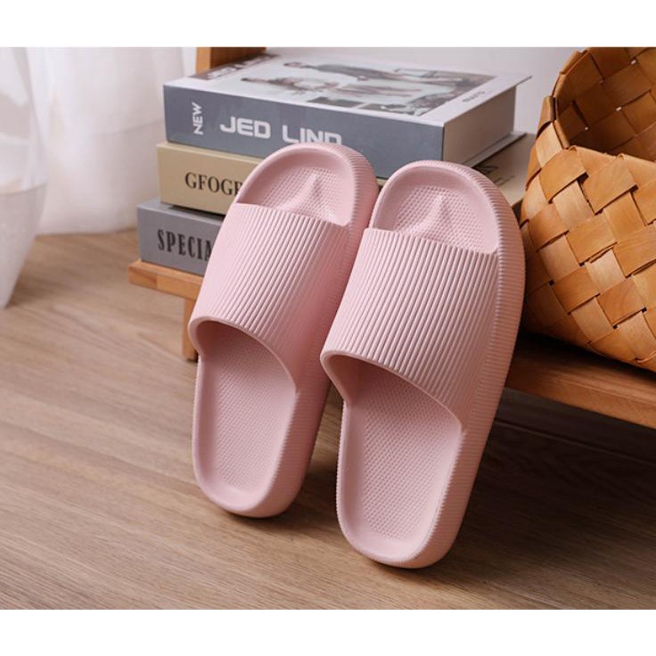 (ĐẾ SIÊU DÀY 4CM) Dép thông hơi ulzzang bánh mì độn đế 5 cm siêu nhẹ chống trượt