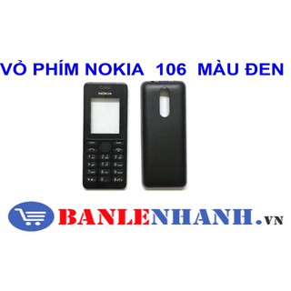 Vỏ không phím nokia 106 màu đen