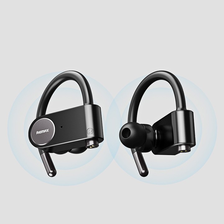 Tai nghe thể thao True Wireless thể thao Remax TWS 20 bluetooth 5.0, có chống nước 2 kênh kết nối song song