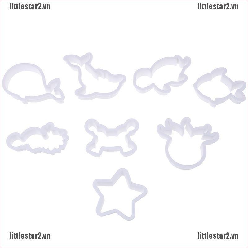 Set 8 Khuôn Cắt Bánh Quy Hình Cá Heo / Sinh Vật Biển