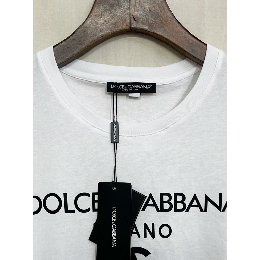 Áo thun tay ngắn cổ tròn in logo mới D0LCE&GABBA 2021