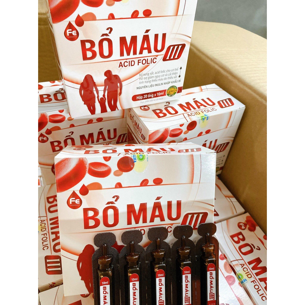 Siro Bổ Máu III - Bổ sung sắt, Acid Folic cho người thiếu máu