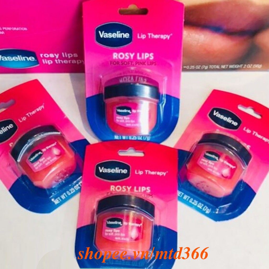 Sáp Dưỡng Môi 7g Vaseline Lip Therapy Rosy Lips Có Màu