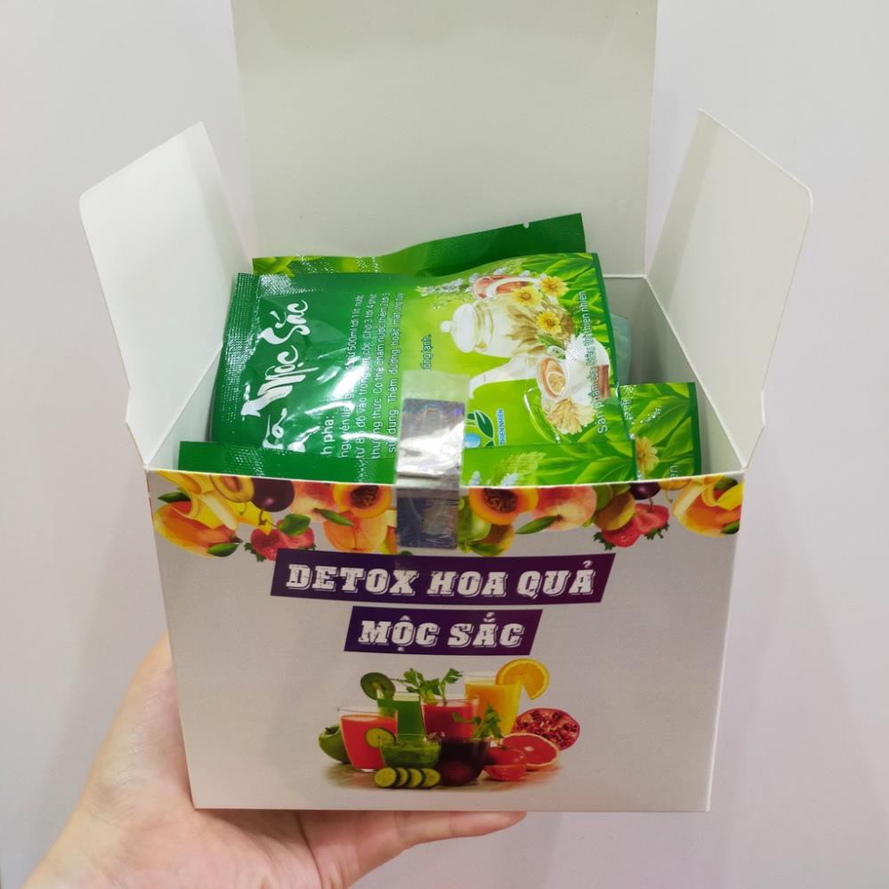 Trà hoa quả sấy Mộc Sắc gói nhỏ: trà detox, trà ly, trà dưỡng tâm, trà dưỡng nhan