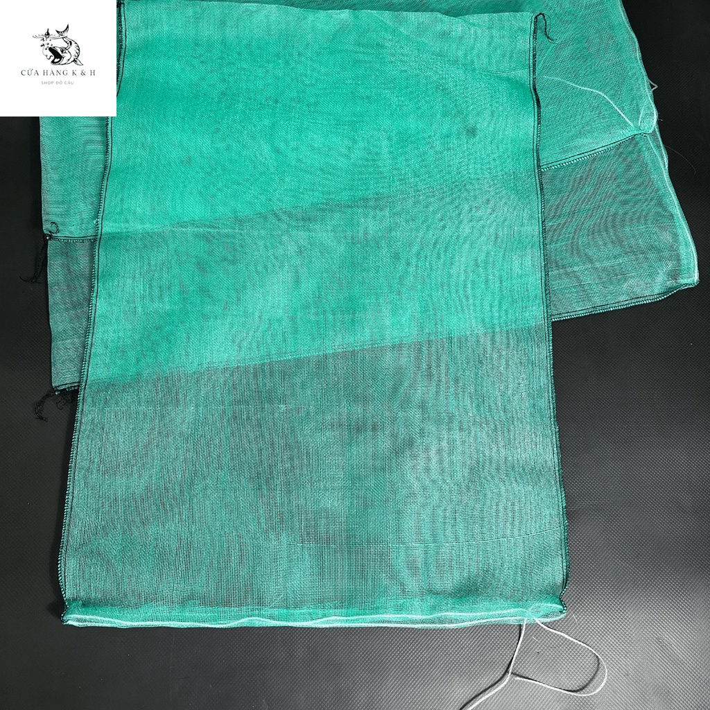 Túi Lưới Đựng Cá , Túi Đựng Cá Thủ Công Cao Cấp Kích Thước 70cm Dài 1m