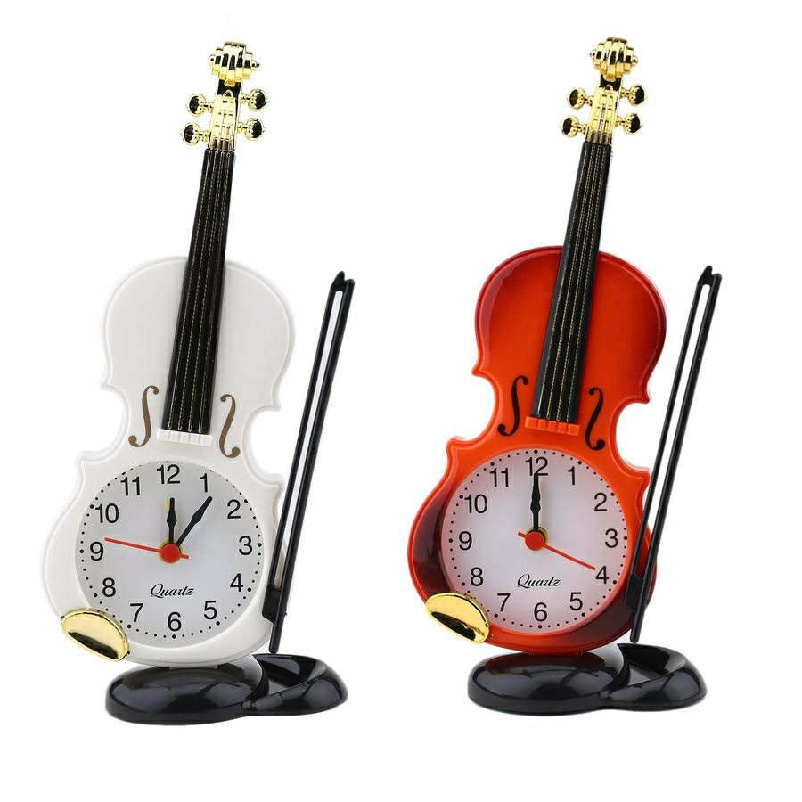 MVP2320 Đồng hồ báo thức để bàn hình cây đàn violin sáng tạo